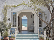 Straight Through the Cottage to the Beach Digital Art by Eris And AI