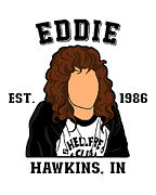 Stranger Things 1986 Eddie Digital Art by Kirania Finest