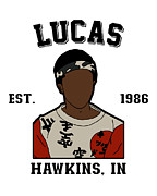 Stranger Things 1986 Lucas Digital Art by Kirania Finest