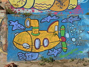 Street Art #12 - Yellow Submarine Digital Art by Antonios Valamontes