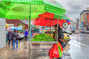 Street Vendor with Green Beans Photograph by Alison Frank