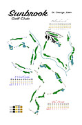 Sunbrook Golf Club Digital Art by Flop Shot Studio