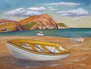 Sundown Shallops Painting by Angeles M Pomata