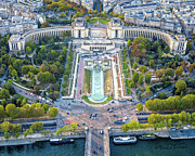 Sunset at the Trocadero Photograph by Steven Dos Remedios