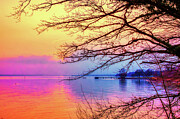 Sunset by the lake Photograph by Tatiana Travelways