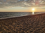 Sunset on Cape Cod Seashore Photograph by Annalisa Rivera-Franz