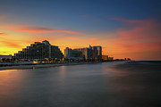 Sunset skyline of Daytona Beach in Florida, USA Photograph by Miroslav Liska