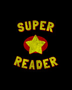 Super Reader Retro Digital Art by Flippin Sweet Gear