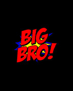 Superhero Big Bro Comic Book Digital Art by Flippin Sweet Gear