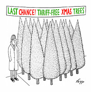 Tariff Free Xmas Drawing by Felipe Galindo