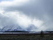 Teton Mountains in Clouds Photograph by Rachel Morrison