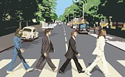The Beatles Abbey Road #5 Digital Art by Antonios Valamontes