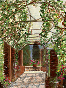 The Count's Courtyard Painting by Juliette Becker