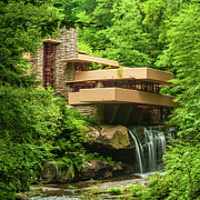 The Falling Waters - by Franks Lloyd Wright Photograph by Louis Dallara