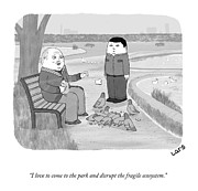 The Fragile Ecosystem Drawing by Lars Kenseth