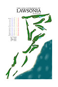 The Golf Courses of Lawsonia - The Woodlands Digital Art by Flop Shot Studio
