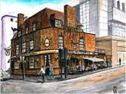 The Good Samaritan, Turner St, Whitechapel, London, UK Painting by Francisco Gutierrez
