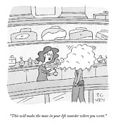 The Man In Your Life Drawing by Peter C Vey