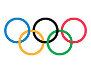 The Olympic Rings Symbol Metal Poster by Lawrence Christopher