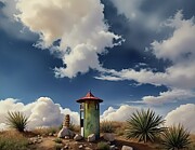 The Only Teleport Booth For Miles Digital Art by Eris And AI