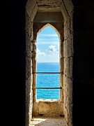 The Papa Luna's View - Ocean View Through Stone Arch Photograph by Travel Essayist