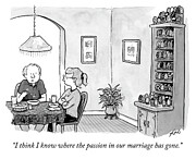 The Passion in our Marriage Drawing by Tom Toro