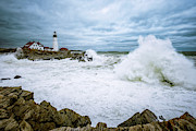 The Power Of The Sea, Nor'easter Waves. Photograph by Jeff Sinon