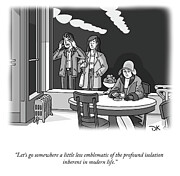 The Profound Isolation Inherent in Modern Life Drawing by Daniel Kanhai