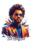 The Weeknd #1 in WPAP Pop Art Digital Art by Vector Artnesia