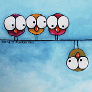 There's always one Painting by Lucia Stewart