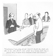 Think Only This Of Me Drawing by JB Handelsman