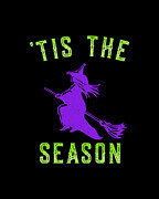 tis The Season Halloween Witch Digital Art by Flippin Sweet Gear