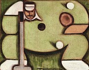 Golf Putting Green Art Print Painting by Tommervik