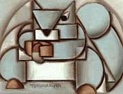 Squirrel Eating Acorn Art Print Painting by Tommervik