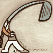 Tommervik Big Golf Club Art Print Painting by Tommervik