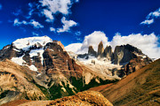 Torres del Paine and Almirante Nieto from Overlook Photograph by Bruce Block