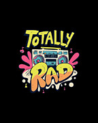 Totally Rad Retro 80s Boombox Digital Art by Flippin Sweet Gear