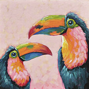 Toucan Paradise Painting by Lucia Stewart