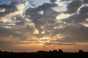 Tranquil Dusk Silhouetted Trees under Dramatic Clouds Photograph by Travel Essayist