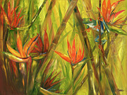 Tree Frog in Paradise Painting by Barbara Landry