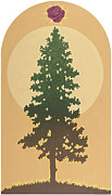Tree of Life from Triptych For Rivera Funeral Home Painting by William Hart McNichols