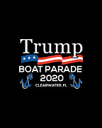 Trump Boat Parade Clearwater FL 2020 Digital Art by Flippin Sweet Gear