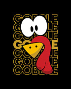 Turkey Face Gobble Gobble Digital Art by Flippin Sweet Gear