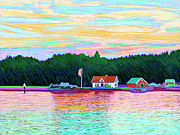 Twilight Along Sognefjord Painting by Rod Whyte