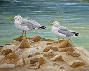 Two Of A Kind Painting by Angeles M Pomata