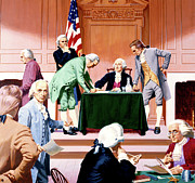 U.S. Constitution Ratified Painting by Ed Vebell