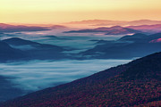Valley Mist, Franconia Notch. Photograph by Jeff Sinon