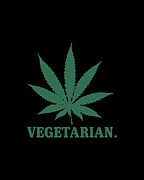 Vegetarian Cannabis Weed Digital Art by Flippin Sweet Gear