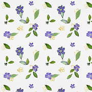 Veri Periwinkle Mixed Media by Elizabeth Reich