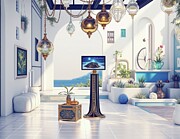 Very Fancy Vacation Rental Digital Art by Eris And AI